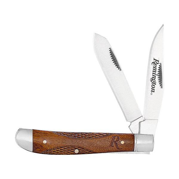 Remington Woodland Trapper Folding Knife 3.5" Blade Wood Handle