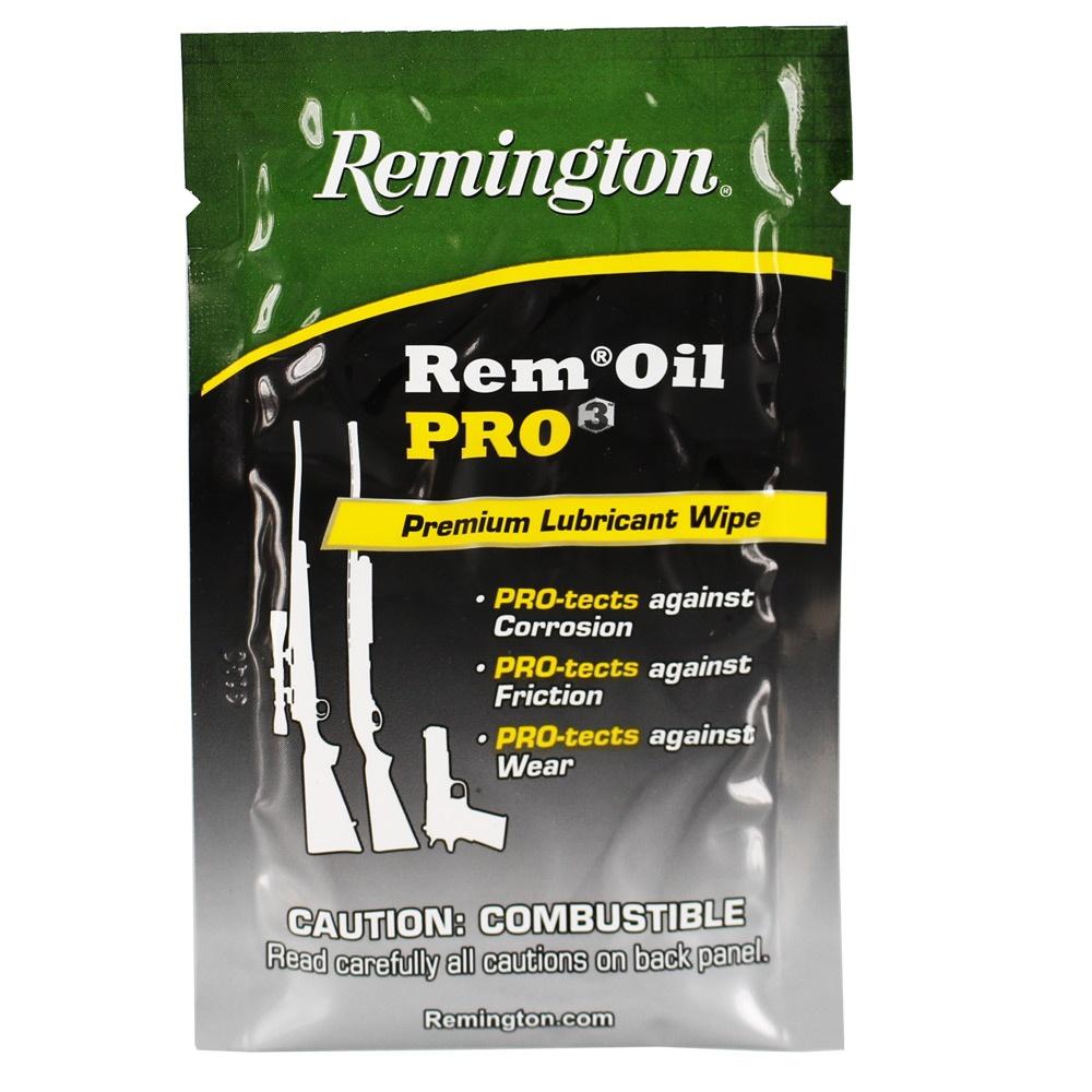 Remington Pro3 Premium Firearm Lubricant & Protectant Individual Wipe 1/ct
