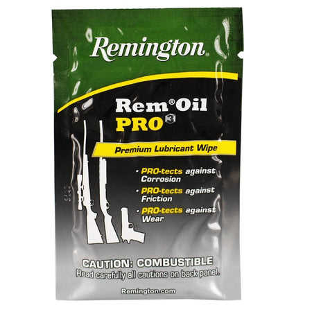 Remington Pro3 Premium Firearm Lubricant & Protectant Individual Wipe 1/ct