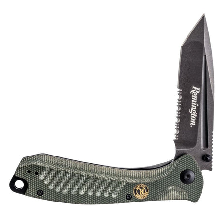 Remington EDC Liner Lock Folding Knife 5-Inch Tanto Blade Green