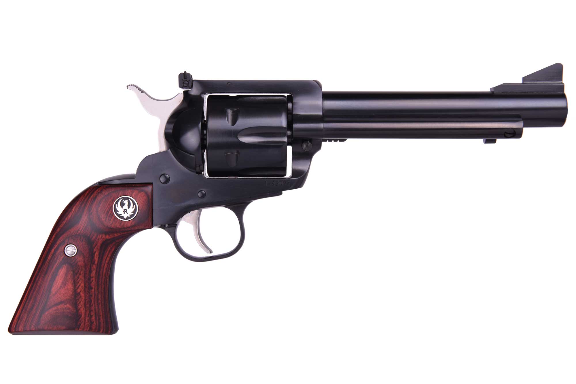 FLATTOP 357/9MM BL/WD 5.5" AS 5246 MID-SIZE FRAME/WOOD GRIPS