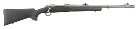 Ruger 57101 Hawkeye Alaskan Full Size 338 Win Mag 3+1 20"Matte Stainless Steel Threaded Barrel, Integral Scope Mounts Stainless Steel Receiver, Black Hogue OverMolded Synthetic Stock