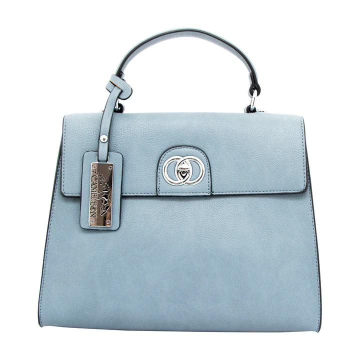 Cameleon Hermera Concealed Carry Purse Blue Structured Tote