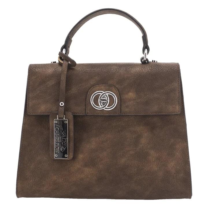 Cameleon Hermera Concealed Carry Purse Brown Leather