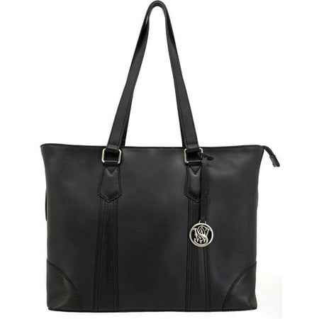Cameleon Smith & Wesson Concealed Carry Travel Tote Bag Black Pull-Up Leather