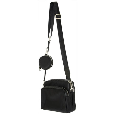 Cameleon Harper Concealed Carry Crossbody Purse Black Nylon