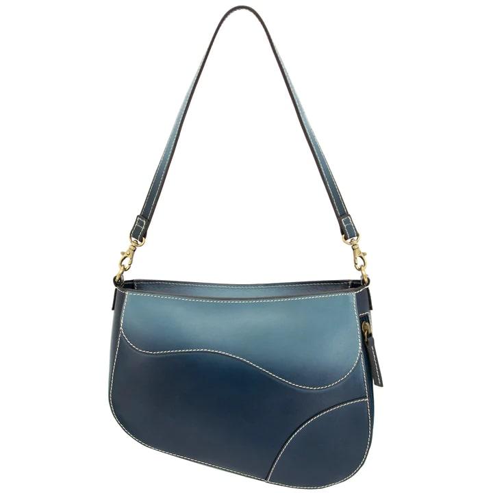 Cameleon Saddle Concealed Carry Purse Navy Leather CCW Bag