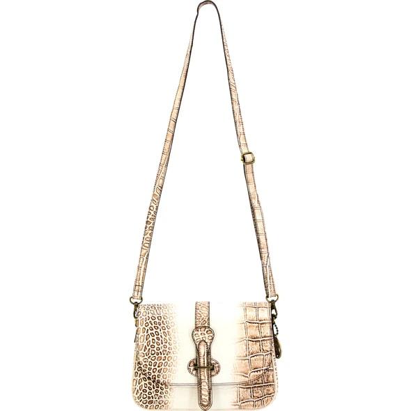 Cameleon Smith & Wesson Croc Concealed Carry Crossbody Purse Beige