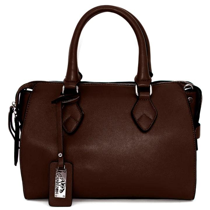 Cameleon Bella Concealed Carry Purse Dark Chestnut Vegan Leather