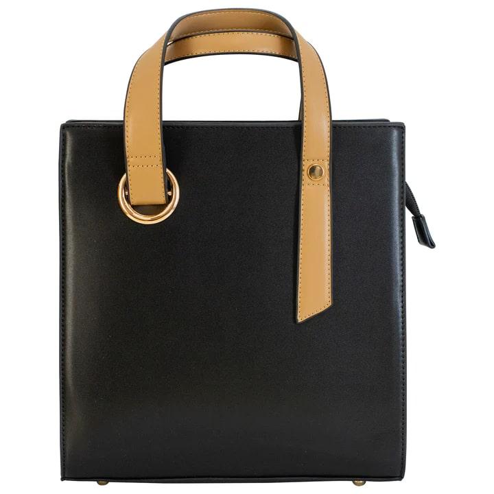 Cameleon Sage Concealed Carry Crossbody Purse Black Vegan Leather