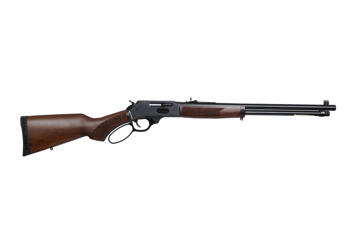 Henry H009PG360 Provider 360 Buckhammer 6+1 20" Blued Round Barrel, Blued Steel Drilled & Tapped Receiver, American Walnut Fixed w/Pistol Grip Stock