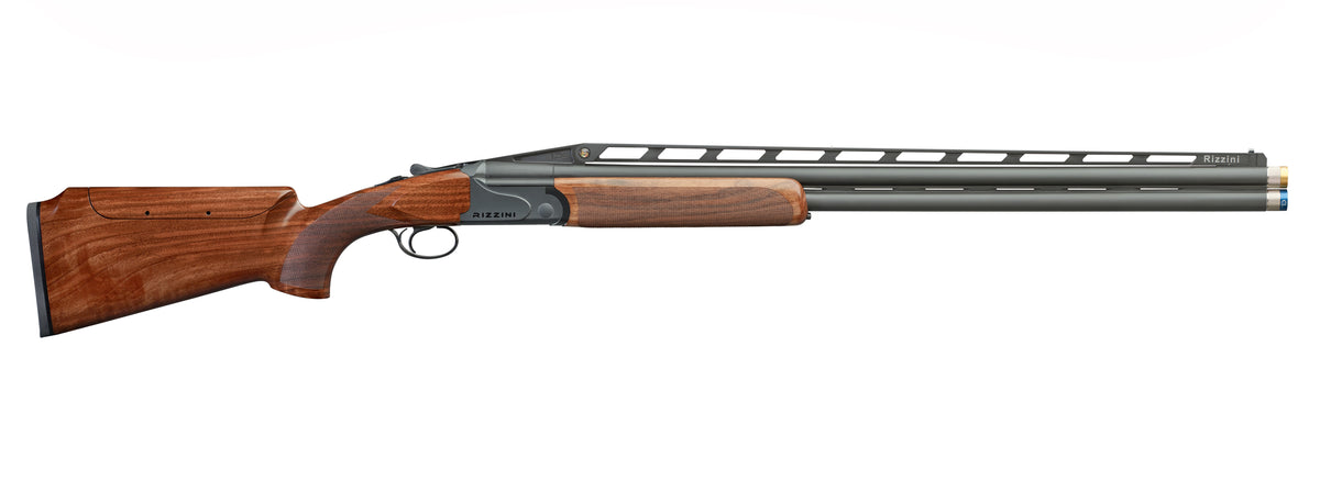 Rizzini USA 26011232 BR110 Sporter IPS Over/Under 12 Gauge 2rd 32" Chrome Lined XL Back Bored, Adj. Vent Rib, Matte Gray Barrel/Rec, Grade II Turkish Walnut Stock w/Adj Comb, 5 Ext. Chokes