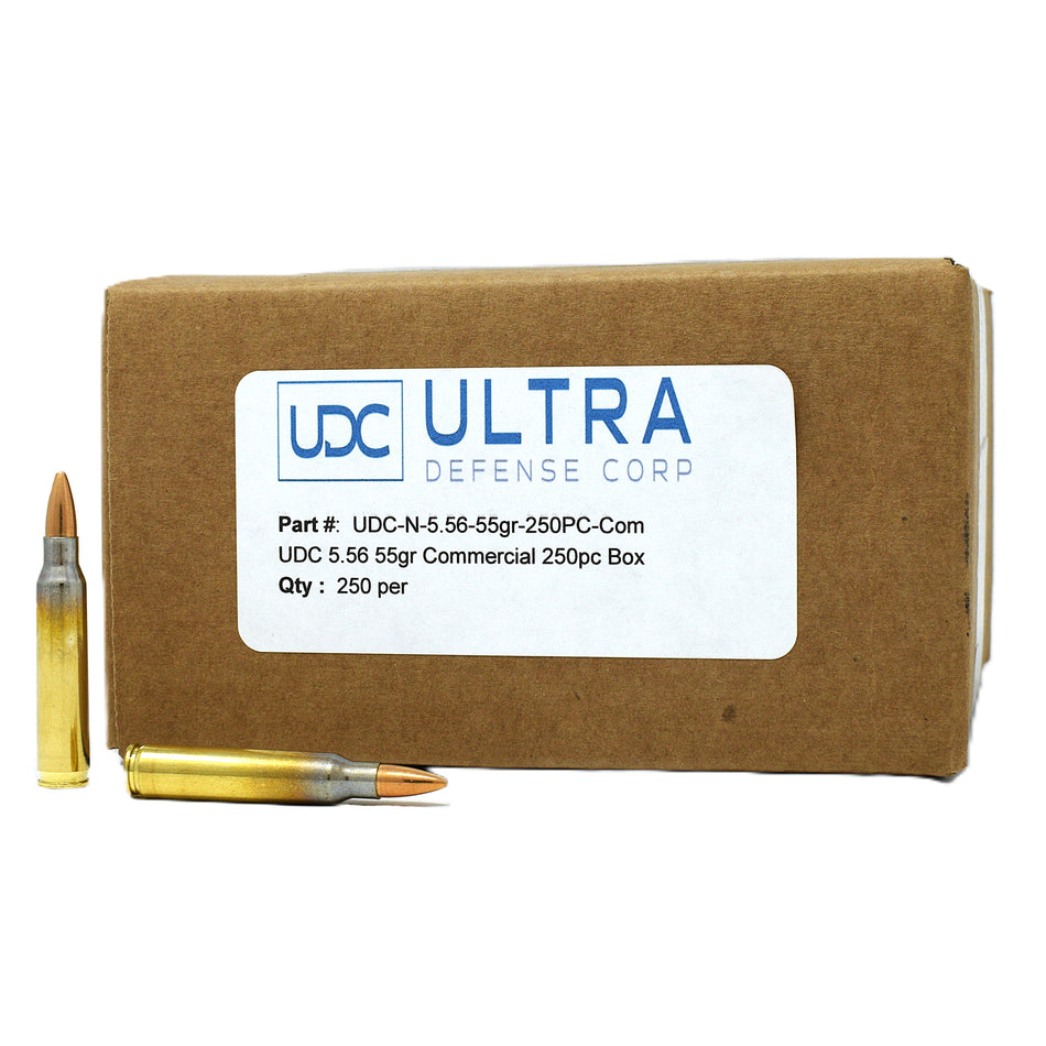 Ultra Defense Corp(UDC) 5.56x45mm M193 55 Grain Full Metal Jacket(FMJ) 3250 FPS