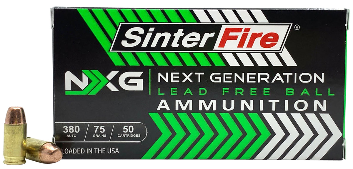 SINTERFIRE 380 AUTO 75GR FMJ LEADFREE