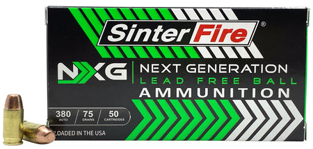 SINTERFIRE 380 AUTO 75GR FMJ LEADFREE