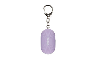 SABRE 2-in-1 Personal Alarm with 130dB Siren and 20-Lumen LED Light, Snap Hook, Lavender