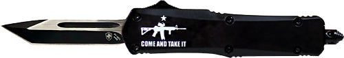 Templar Knife Small OTF Come and Take It AR 2.75" Black Tanto