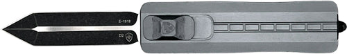Templar Knife Small OTF Side Slider 2.75" Grey Black DGGR D2