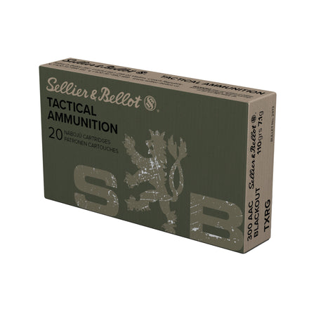 Sellier & Bellot (S&B) SB300BLKXA eXergy Boat Tail Tactical TAC-EX-Blue  110 Grain .300 AAC Blackout