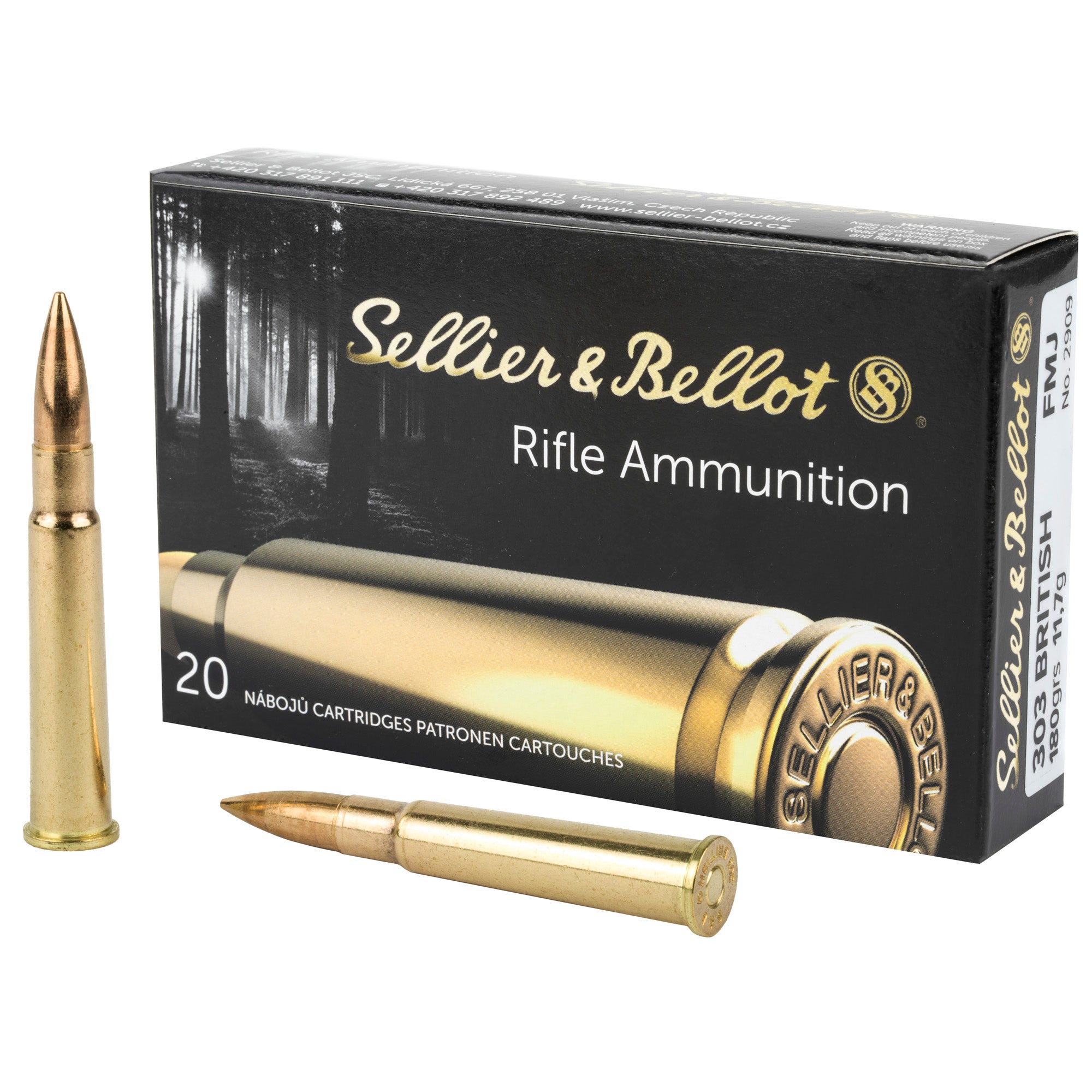 Sellier and Bellot Rifle .303 British 180 gr FMJ ammo