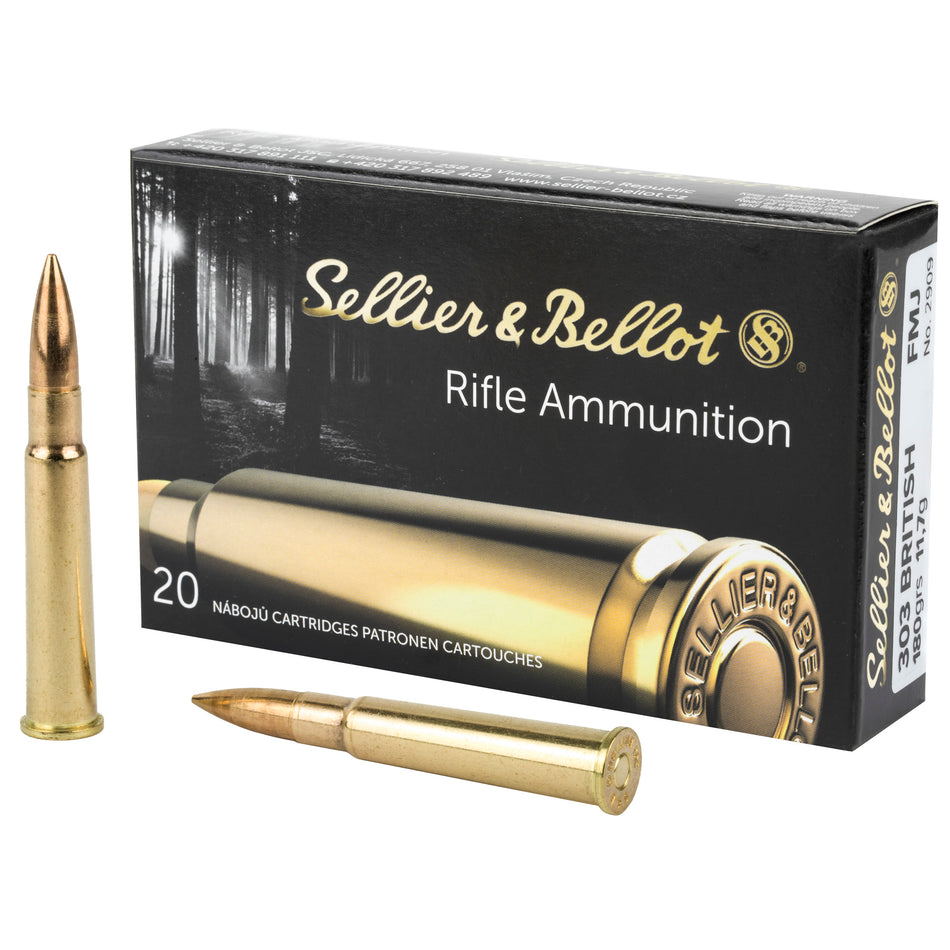 Sellier and Bellot Rifle .303 British 180 gr FMJ ammo