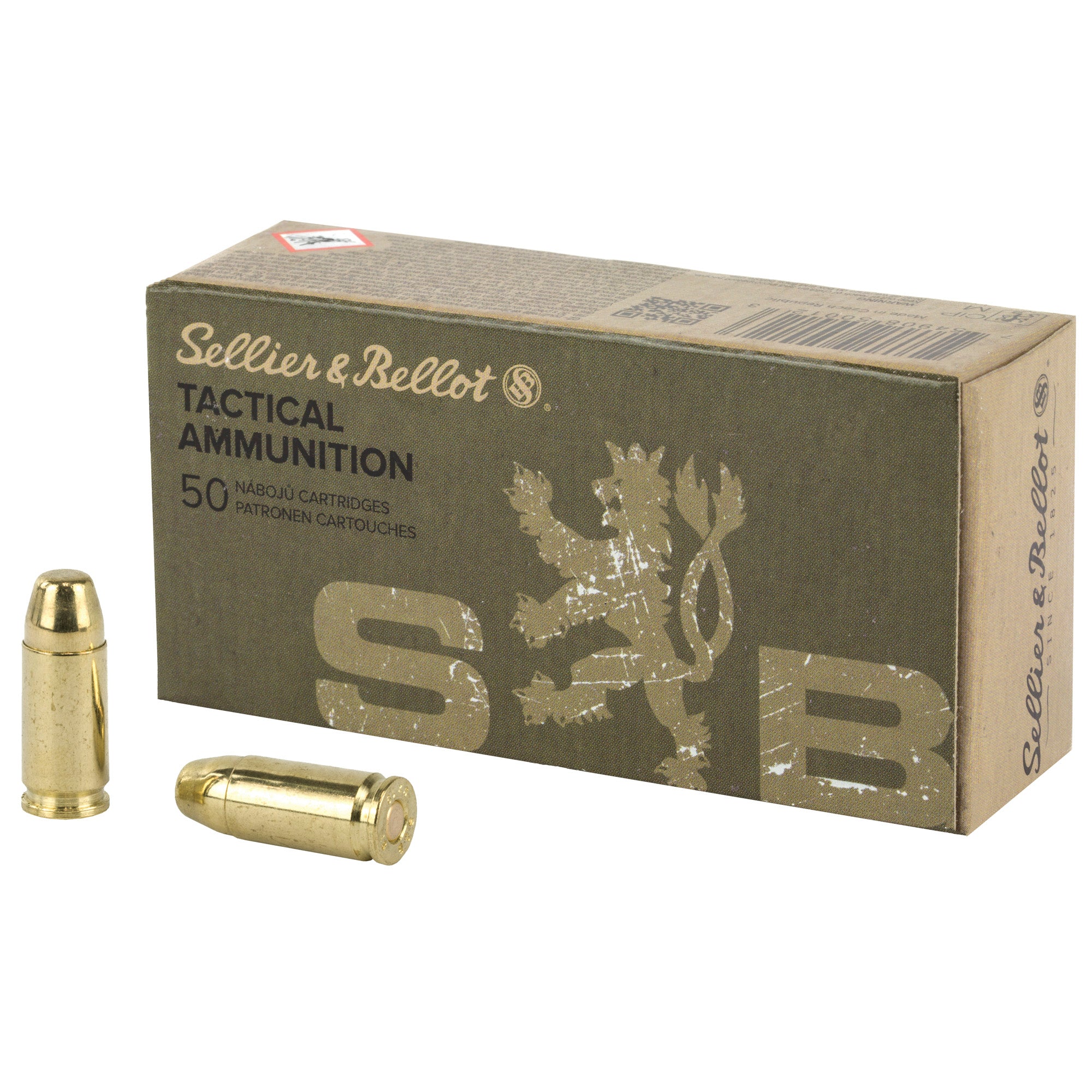 Sellier & Bellot (S&B) SB9SUBA Subsonic Full Metal Jacket FMJ 140 Grain 9mm Luger/Parabellum