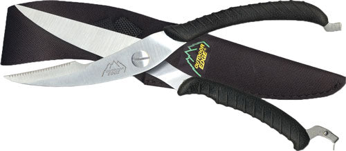 Outdoor Edge Game Shears 3.5" Stainless Black with Nylon Sheath