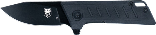 CobraTec Small Riptide Folder 2" Black/Black D2 Blade Knife