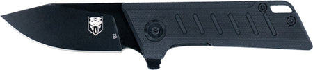 CobraTec Small Riptide Folder 2" Black/Black D2 Blade Knife