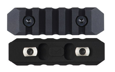 Seekins Precision M-LOK 5-Slot Picatinny Rail Section, 6061-T6 Aluminum, Black 0010560079