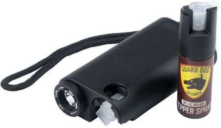Guard Dog Olympian 3-in-1 Stun Gun, Flashlight & Pepper Spray - Black