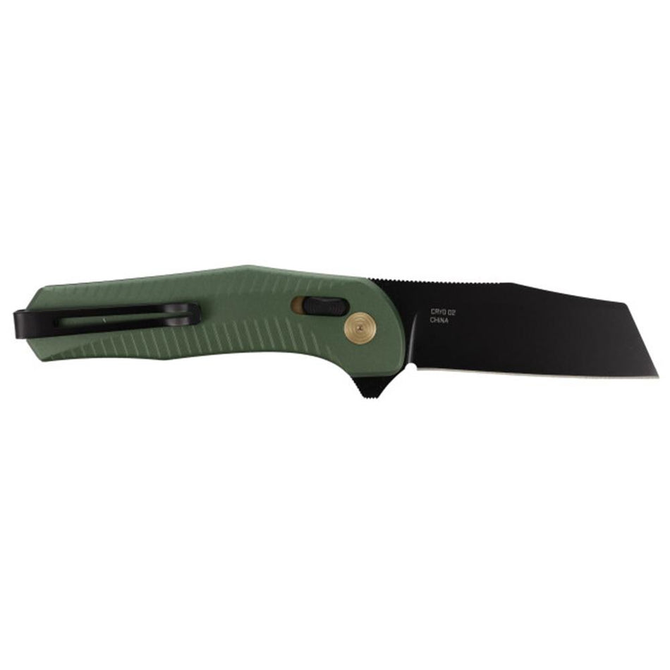 SOG Diverge XR Folding Knife 3 Inch Sheepsfoot D2 Steel Black Forest Green