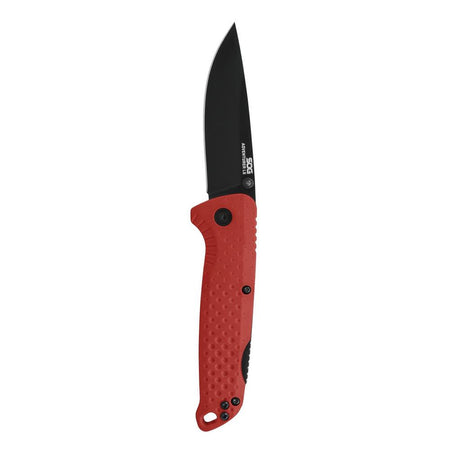 SOG Adventurer LB Folding Knife 3" Drop Point Blade Red