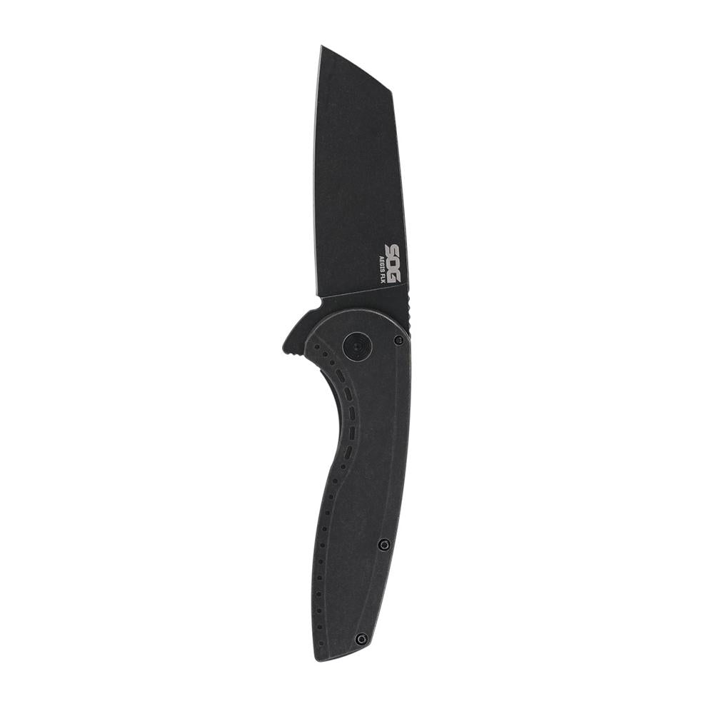 SOG Knives Aegis FLK 2.0 Folding Knife 3-1/4" Wharncliffe Blade Black Frame Lock