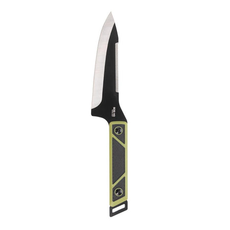 SOG TerraGrip Camp Knife 6-7/10" Drop Point Blade Black Green Full Tang
