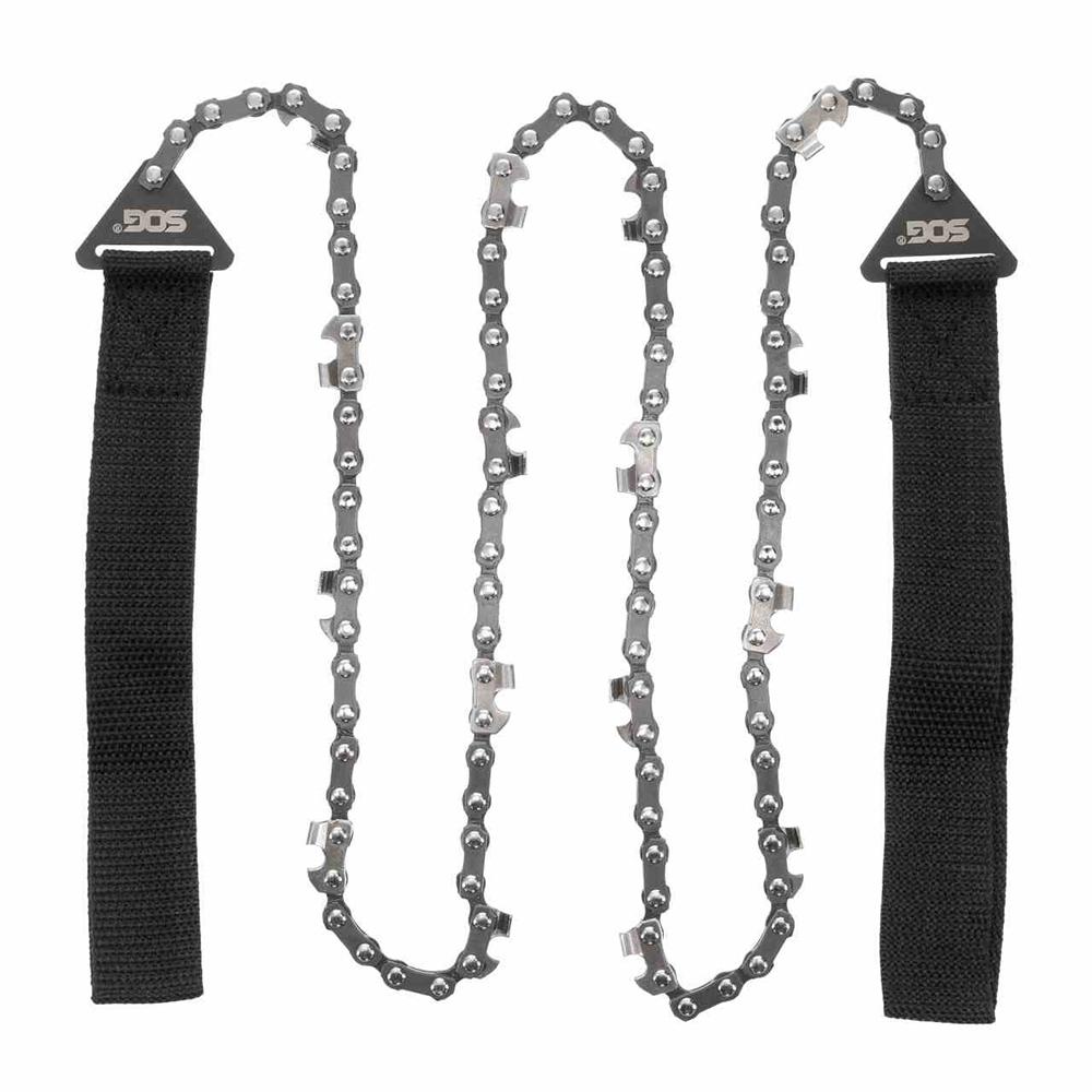 SOG Pocket Chainsaw 36in High-Carbon Steel Survival Chain Saw with Nylon Case