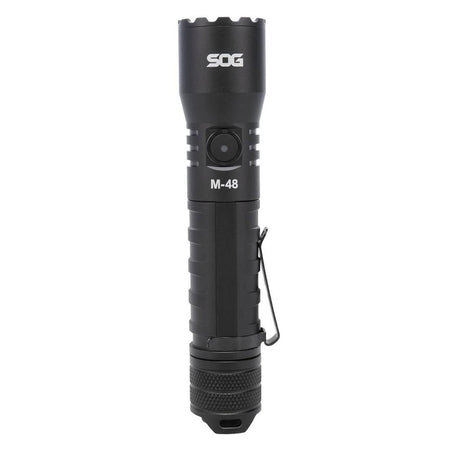 SOG M-48 Tactical Flashlight 2500 Lumens USB-C Rechargeable Black