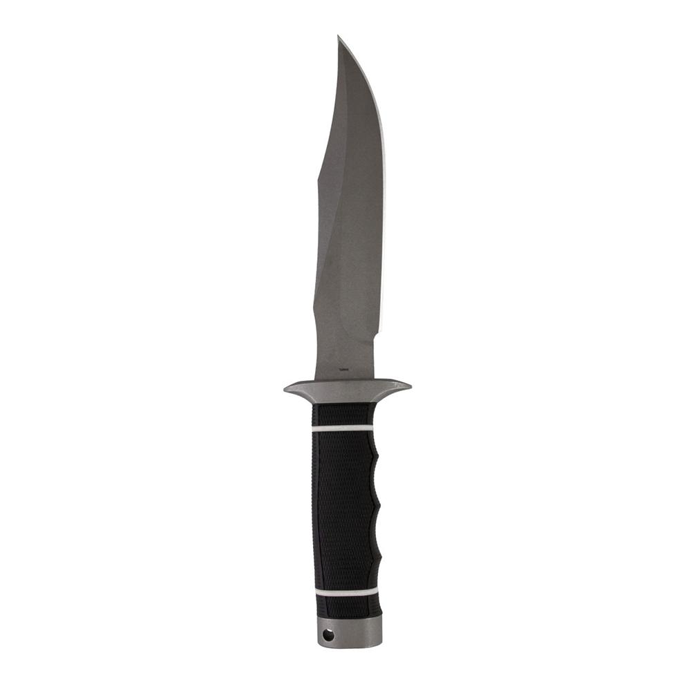 SOG Tech Bowie Fixed Blade Knife 6.4" Clip Point AUS-8 Black