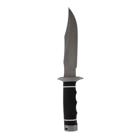 SOG Tech Bowie Fixed Blade Knife 6.4" Clip Point AUS-8 Black