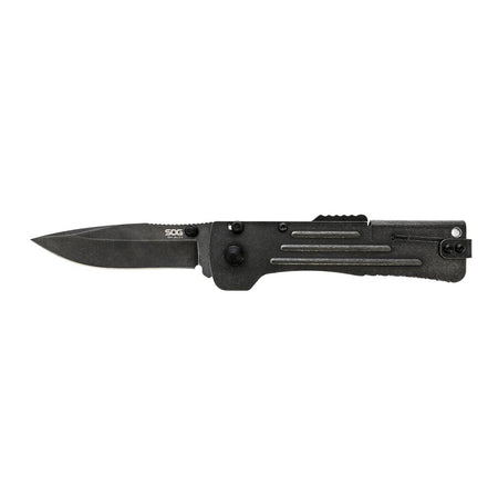 SOG Slim Jim 2.0 Assisted Folding Knife 3.18" Clip Point Cryo AUS-8 Blade Black