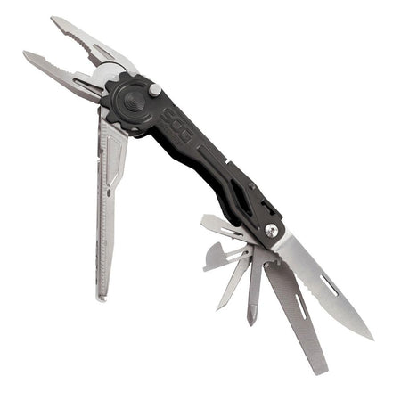 SOG Switchplier Multi-Tool with Pliers and Knife Blade Black Clam Pack