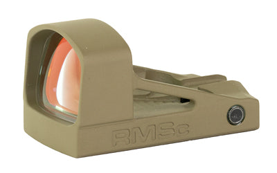 Shield Sights RMSc Glass Edition Red Dot Sight, 4 MOA, RMSc Footprint, FDE RMSC-4MOA-GLASS-FDE