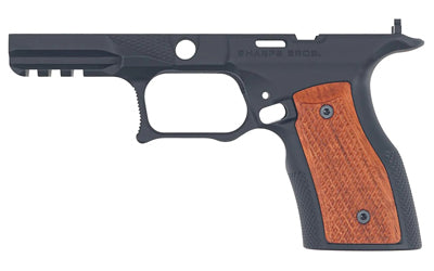 Sharps Bros. Grip Module for Springfield Armory Echelon, Anodized Black, Brazilian Cherry Grip Panels SBGM16