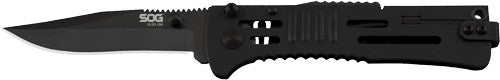 SOG Slim Jim Folding Knife Black TiNi 3.18" Clip Point Blade