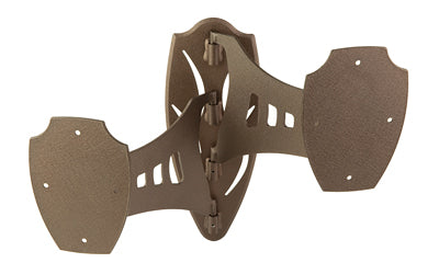 Skull Hooker Dual Shoulder Mount with 8-Inch Swing Arms, Brown Powder Coat Finish SKH-DSM-BRN