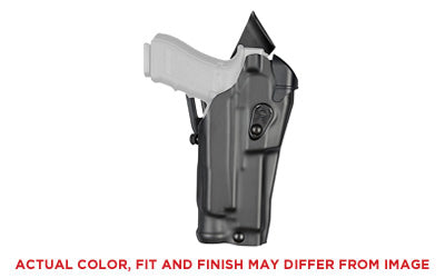 Safariland 6390RDS ALS Mid-Ride Level I Retention Duty Holster, Glock 17 w/Light, Right Hand, STX Black