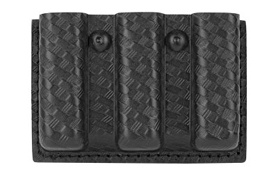 Safariland 775 Slimline Open Top Triple Magazine Pouch, 2.25" Duty Belt, Glock 17, STX Basket Weave Black