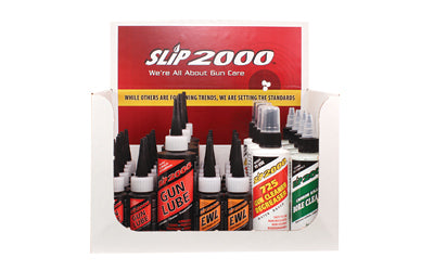 Slip 2000 36-Piece Counter Display, Gun Lube, EWL, 725 Gun Cleaner/Degreaser, and Carbon Killer Bore Cleaner 60032
