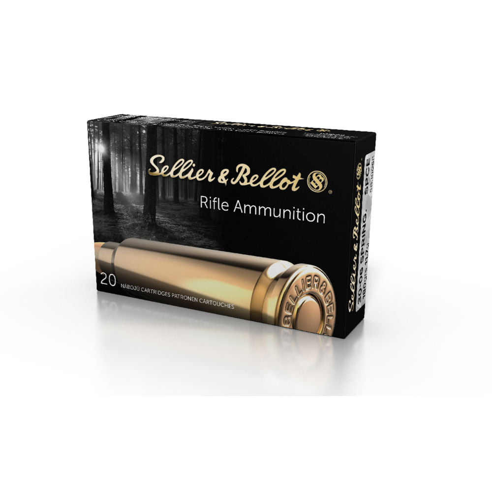 Sellier and Bellot Rifle .30-06 Springfield 180 gr JSP ammo