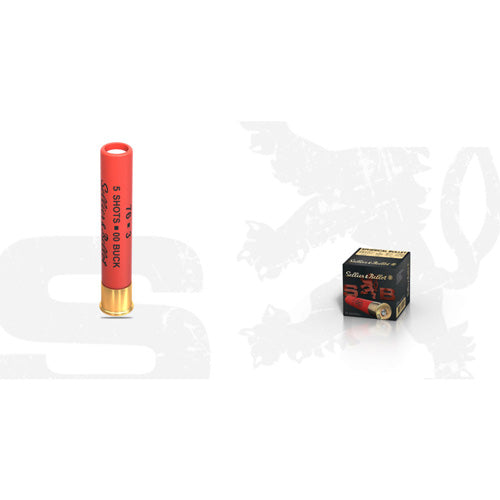 Sellier and Bellot Spherical Bullet Super Speed Hunting 5 Pellets .410 Bore 3 in / 3 in 00 Buck 5/8 oz